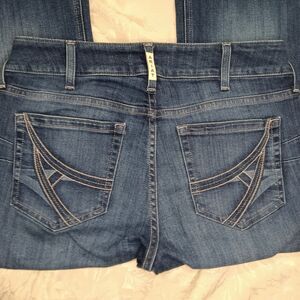 Ariat Jeans Womens 31R Blue Ariana Midrise Bootcut 5 Pocket with A Back Pockets